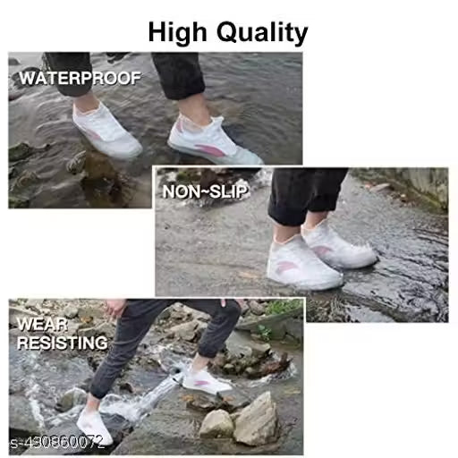 Non-Slip Silicone Waterproof Rain Shoe & Shoe Cover Bag– Pack of 2 XXL